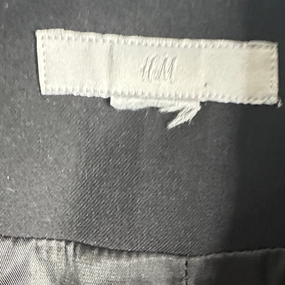 H&M Black double breasted Trench Coat size L - Picture 6 of 15